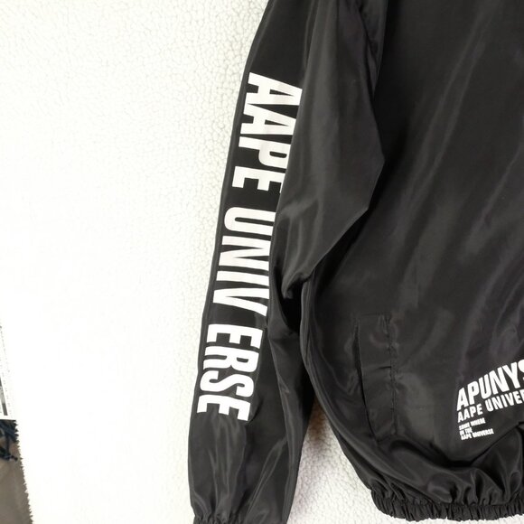 Aape By A Bathing Ape Jacket Mens Large Windbreaker Hooded AAPE Universe - Picture 4 of 10